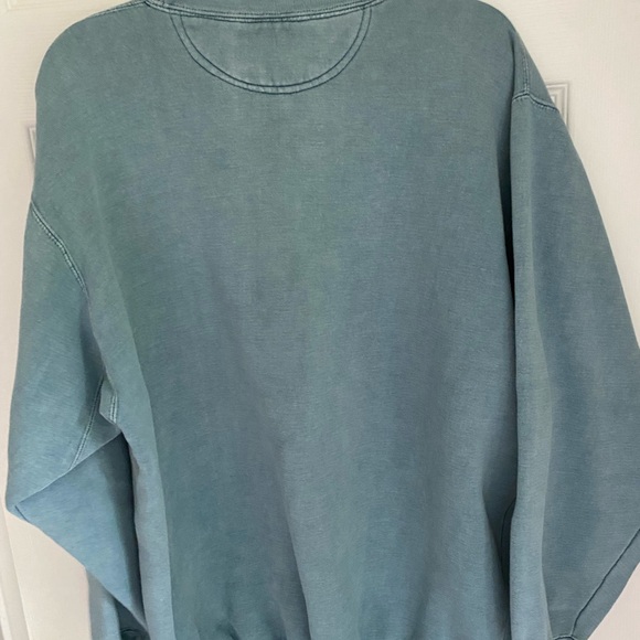 American Eagle Outfitters Men's Teal Crewneck Sweater - Picture 4 of 4